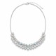 Bridal Necklace “Spring (White Opal / Aurora Borealis)” created with Crystals by Swarovski®