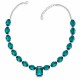 Kaklo papuošalas moterims DiamondSky „Modern IV (Emerald)“ su Swarovski kristalais