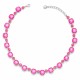 Kaklo papuošalas moterims DiamondSky „Glare IV (Lotus Pink DeLite)“ su Swarovski kristalais