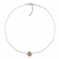 Nematomas sidabrinis pakabukas „Invisible (Golden Shadow)“ su Swarovski® kristalu