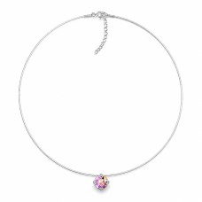 Nematomas sidabrinis pakabukas „Invisible (Aurora Borealis)“ su Swarovski® kristalu