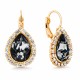 Серьги «Небесная Капля (Silver Night)» с кристаллами Swarovski®