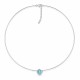 Nematomas sidabrinis pakabukas „Invisible (Aquamarine Blue)“ su Swarovski® kristalu