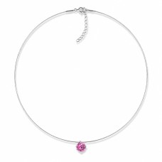 Nematomas sidabrinis pakabukas „Invisible (Rose)“ su Swarovski® kristalu