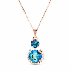 Pakabukas „Glare (Bermuda Blue)“ su Preciosa® kristalais