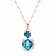 Pakabukas „Glare (Bermuda Blue)“ su Preciosa® kristalais