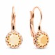 Серьги «Винтаж (Aurum)» с кристаллами Preciosa®