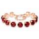 Браслет "Эдем (Scarlet)" с кристаллами Swarovski®