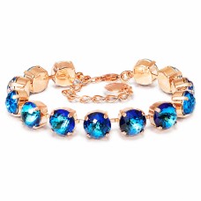 Apyrankė moterims DiamondSky „Edenas (Bermuda Blue)“ su Swarovski karoliukais