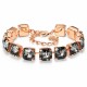 Браслет "Империум (Silver Night)" с кристаллами Swarovski®