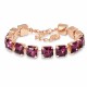 Apyrankė moterims DiamondSky „Imperial (Amethyst)“ su Swarovski karoliukais