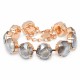 Bracelet “Glare IV” (Dark Grey) created with Crystals by Swarovski®