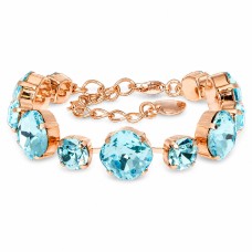 Apyrankė moterims DiamondSky „Glare (Aqua Bohemica)“ su Preciosa® kristalais