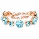 Apyrankė moterims DiamondSky „Glare (Aqua Bohemica)“ su Preciosa® kristalais