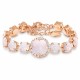 Bracelet “Glare III” (Rose Water Opal) dazzling with Crystals by Swarovski®