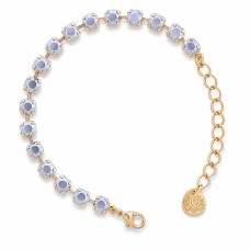 Apyrankė moterims DiamondSky „Classic III (Light Chrome)“ su Swarovski kristalais