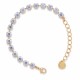 Bracelet “Classic III” (Light Chrome) dazzling with Crystals by Swarovski®