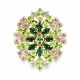 Segė moterims DiamondSky „Spring (Emerald / Peridot)“ su Swarovski kristalais