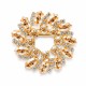 Segė moterims DiamondSky „Crystal Wreath (Golden Shadow)“ su Swarovski kristalais