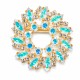Segė moterims DiamondSky „Crystal Wreath (Aurora Borealis)“ su Swarovski kristalais