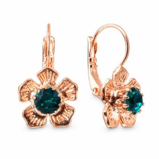 Auskarai „Colorful Splendor (Emerald)“ su Swarovski® kristalais