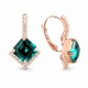 Earrings “Imperial III” (Emerald) embellished with Crystals by Swarovski®