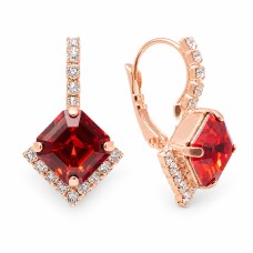Auskarai „Imperial III (Scarlet)“ su Swarovski® kristalais