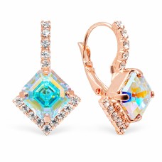 Auskarai moterims DiamondSky „Imperial III (Aurora Borealis)“ su Swarovski kristalais