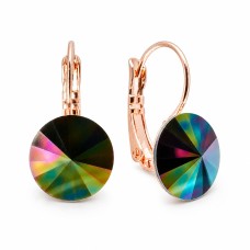 Серьги «Кларис II (Rainbow Dark)» с кристаллами Swarovski®