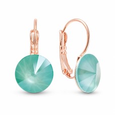 Серьги «Кларис II (Mint Green)» с кристаллами Swarovski®