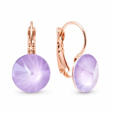 Серьги «Кларис II (Lilac)» с кристаллами Swarovski®