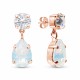 Earrings “Venus IV” (White Opal) embellished with Crystals by Swarovski®