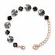 Bracelet “Vortex II” (Jet Hematite) with Preciosa® crystals