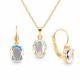 Jewelry Set “Baroque Mirror” (Aurora Borealis) embellished with Crystals by Swarovski®
