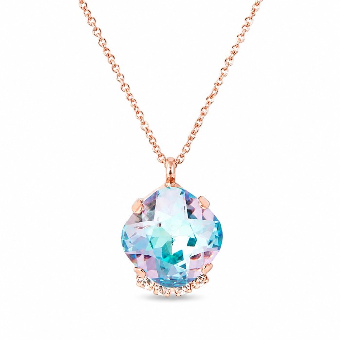 Papuošalų rinkinys moterims DiamondSky „Crete (Vitrail Light)“ su Preciosa® kristalais