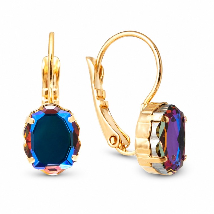 Jewelry Set “Baroque Mirror” (Meridian Blue) embellished with Crystals by Swarovski®
