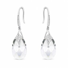 Sidabriniai auskarai „Baroque III“ su Swarovski® kristalais