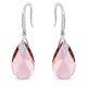 Серебряные серьги «Барокко III (Antique Pink)» с кристаллами Сваровски®