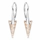 925 Sterling Silver Earrings “Spike II” (Rose Patina) embellished with Crystals by Swarovski®