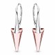 925 Sterling Silver Earrings “Spike II” (Antique Pink) embellished with Crystals by Swarovski®