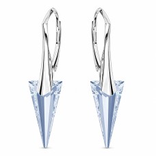 Sidabriniai auskarai „Spike II (Blue Shade)“ su Swarovski® kristalais