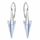 925 Sterling Silver Earrings “Spike II (Blue Shade)” created with Crystals by Swarovski®