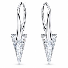 Sidabriniai auskarai moterims DiamondSky „Spike II (Silver Patina)“ su Swarovski kristalais