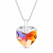 Sidabrinis pakabukas „Cupid II (Blue AB)“ su Swarovski® kristalais