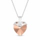 Sidabrinis pakabukas „Cupid (Rose Gold)“ su Swarovski® kristalais