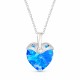 Sidabrinis pakabukas „Cupid (Aquamarine AB)“ su Swarovski® kristalais