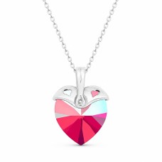 Sidabrinis pakabukas „Cupid (Light Siam Shimmer)“ su Swarovski® kristalais