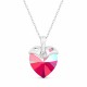 Sidabrinis pakabukas „Cupid (Light Siam Shimmer)“ su Swarovski® kristalais