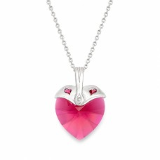 Kaklo papuošalas moterims DiamondSky „Cupid (Scarlet)“ su Swarovski kristalais