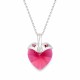 Kaklo papuošalas moterims DiamondSky „Cupid (Scarlet)“ su Swarovski kristalais